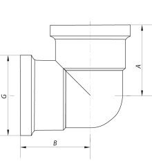 Кут 1/2'' ВВ Koer KF.L06F (KF0072)