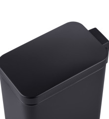 Мусорное ведро с плавным закрытием прямоугольное MIXXUS PREMIUM QUADRO-TC0105 BLACK 5 л (цвет черный) (MI7061)