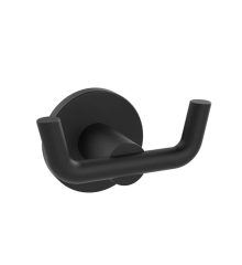Двойной крючок для полотенец Zerix Delux M1305-2A Black (ZX4650)