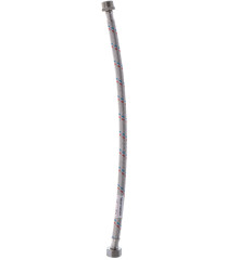 Гибкий шланг для подключения воды гайка 1/2'' - Штуцер 1/2'' (40 см) Zerix (ZX1561)
