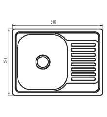 Мойка для кухни ZERIX Z5848-08-180D (decor) (ZM5595)