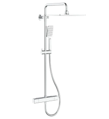Душевая колонна с термостатическим смесителем KOER KB-53011-01 2 функции  (Цвет хром) (KR4722)