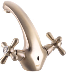 Смеситель для умывальника HAIBA DOMINOX 161 BRONZE (Цвет бронза) (HB3937)