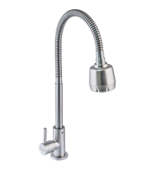 Монокран MIXXUS MONO-01.SUS REFLECTOR с гибким изливом из нерж. стали SUS304 (Цвет нерж) (MI6069)