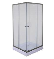 Душевая кабина с низким поддоном MIXXUS CUBIC SCT01-90x90x195-TR GRAPHITE прозрачное стекло 4мм (MI6905)