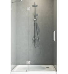 Двері у нішу розпашні KOER SR SD04-120x200-TR-01 прозоре скло EASY CLEAN 10мм хром (KR5387)