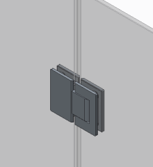 Двері у нішу розпашні KOER SR SD04-120x200-TR-01 прозоре скло EASY CLEAN 10мм хром (KR5387)