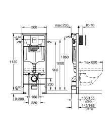 Інсталяційний комплект 4 в 1 для унітаза Grohe Rapid (38772SH0)