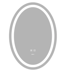 Зеркало ZERIX FUSION MV01-50x70 с LED Touch, Anti-fog, димером, рег. яркости (ZX6067)