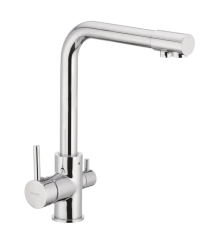 Смеситель для кухни MIXXUS PREMIUM GUDINI 021 с выходом для питьевой воды (Цвет хром) (MI1589)