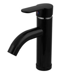 Смеситель для умывальника PLAMIX RAUL-001-B BLACK (без подводки) (Цвет черный) (PM0654)