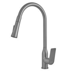 Змішувач для кухні MIXXUS PREMIUM DERBY 014 NUT GRAPHITE (Колір графіт) (MI6611)