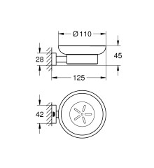 Мильниця Grohe Essentials Cube New (40754001)