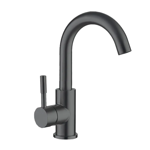 Смеситель для умывальника MIXXUS SUS-011-B GRAPHITE из нерж. стали SUS304 (Цвет графит) (MI5906)