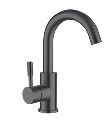 Смеситель для умывальника MIXXUS SUS-011-B GRAPHITE из нерж. стали SUS304 (Цвет графит) (MI5906)
