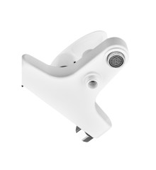 Смеситель для ванны PLAMIX CEZAR-009 EURO SET WHITE (со шлангом, лейкой и кронштейном) (Цвет белый) (PM0692)