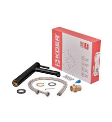 Смеситель для умывальника высокий KOER KB-11029-05 (Цвет черный) (KR5488)
