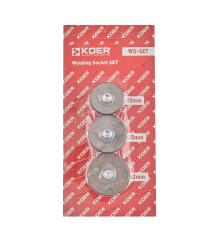 Комплект насадок для паяльника PPR (цвет синий) 20мм, 25мм, 32мм KOER WS-SET (KR5821)