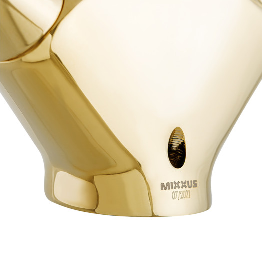 Смеситель для умывальника MIXXUS PREMIUM RETRO GOLD-161 (Цвет золото) (MI5848)