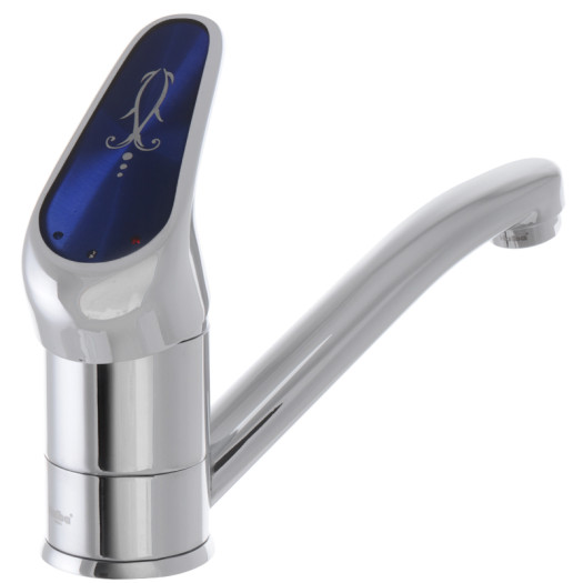 Смеситель для умывальника HAIBA MAGIC 004-15CM BLUE (Цвет хром) (HB0666)