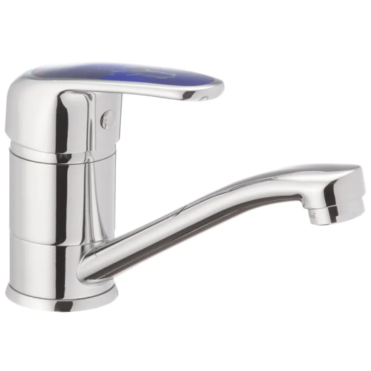 Смеситель для умывальника HAIBA MAGIC 004-15CM BLUE (Цвет хром) (HB0666)