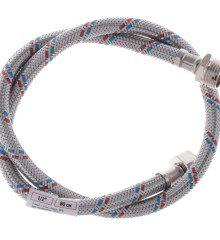 Гибкий шланг для подключения воды гайка 1/2'' - Штуцер 1/2'' (80 см) Zerix (ZX1564)