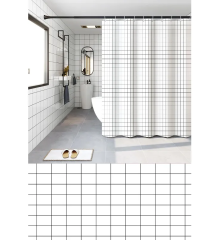 Шторка для ванной ZERIX SCP-011-180x180 из PEVA (полиэтиленвинилацетата) (Узор 