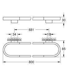 Тримач для рушників Grohe Selection (41058000)