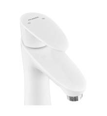 Смеситель для умывальника PLAMIX CEZAR-001 SET WHITE (с подводкой) (Цвет белый) (PM0661)