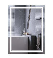 Зеркало MIXXUS PREMIUM QUADRO MR20-90x70-REVERSE с LED Touch, Anti-fog, димером, рег. яркости (MP6621)