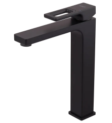 Смеситель для умывальника высокий KOER KB-11009-05 (Цвет черный) (KR3501)