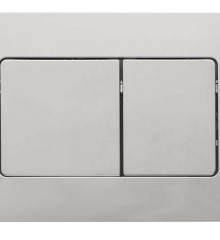 Панель смыва KOER KT-0602-02 240x160x10mm из нержавеющей стали, кнопка квадратная SUS304 (KR5179)
