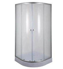 Душевая кабина с низким поддоном MIXXUS PLAIN SCT02-100x100x195-FB SATIN матовое стекло 4мм (MI6897)