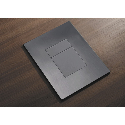 Панель смыва KOER KT-0607-07 157x198x3mm пластиковая, кнопка квадратная (цвет графит) (KR5345)