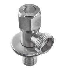 Кран для подключения сантехприборов MIXXUS VAL-07-1/2x3/4 из нерж. стали SUS304 (Цвет нерж) (MI6057)