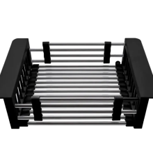 Сушилка для посуды ZERIX BAS-01.SUS BLACK из нерж. стали SUS304 (цвет черный) (ZX6104)