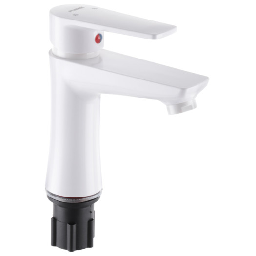 Смеситель для умывальника PLAMIX OSCAR-001(W) WHITE (без подводки) (Цвет белый) (PM0601)
