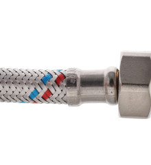 Гибкий шланг для подключения воды гайка 1/2'' - гайка 1/2'' (30 см) Zerix (ZX1549)