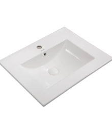 Раковина мебельная MIXXUS PREMIUM CUBIC-1501 610х460х170mm (отверстие под смеситель, перелив) (MP6495)