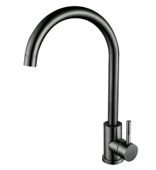 Смеситель для кухни Zerix LUX-011 Graphite из нерж. стали SUS304 (цвет графит) (ZX4869)