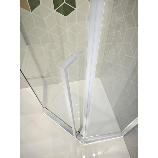 Душевая кабина без поддона KOER SR SC06-100x100x200-TR-01 прозрачное стекло EASY CLEAN 8мм хром (KR5365)