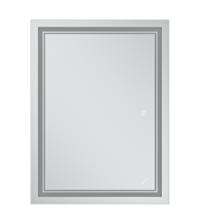 Зеркало MIXXUS PREMIUM QUADRO MR20-80x60-REVERSE с LED Touch, Anti-fog, димером, рег. яркости (MP6619)