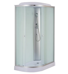 Бокс душевой без гидромассажа с низким поддоном MIXXUS WAVE SB02-120x80x215-R-FB SATIN матовое стекло 4мм (MI6893)