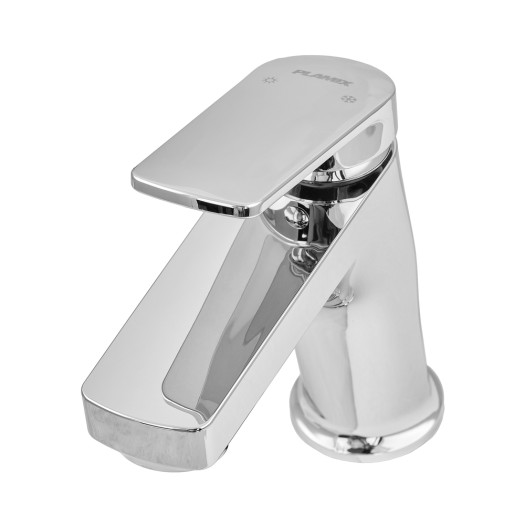 Смеситель для умывальника PLAMIX LUCAS-001 SET CHROME (с подводкой) (Цвет хром) (PM0707)