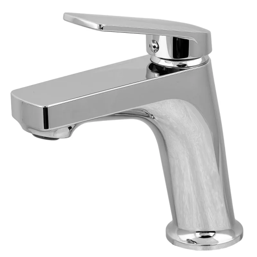 Смеситель для умывальника PLAMIX LUCAS-001 SET CHROME (с подводкой) (Цвет хром) (PM0707)