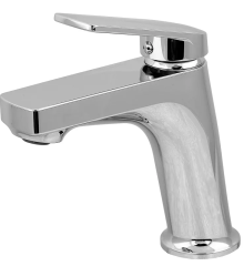 Смеситель для умывальника PLAMIX LUCAS-001 SET CHROME (с подводкой) (Цвет хром) (PM0707)