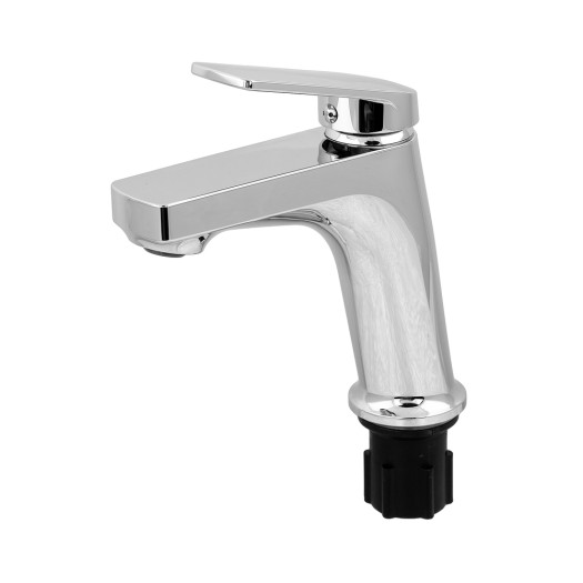 Смеситель для умывальника PLAMIX LUCAS-001 SET CHROME (с подводкой) (Цвет хром) (PM0707)