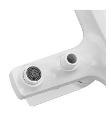 Смеситель для ванны PLAMIX LUCAS-009 EURO SET WHITE (со шлангом, лейкой и кронштейном) (Цвет белый) (PM0708)