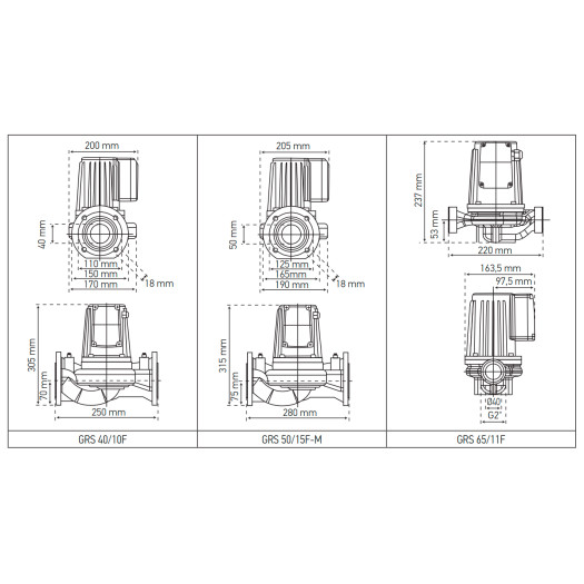 Насос циркуляционный фланц. Koer GRS 50/15F-M (KP2770)