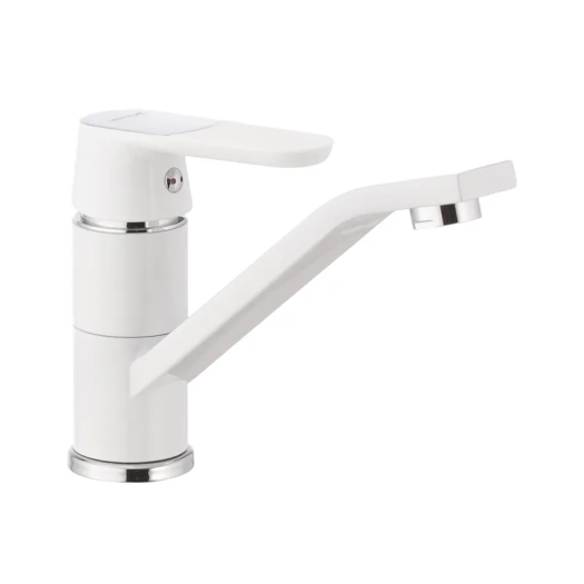 Смеситель для умывальника MIXXUS PREMIUM TIGER 555-15cm NUT WHITE (Цвет белый) (MI0574)